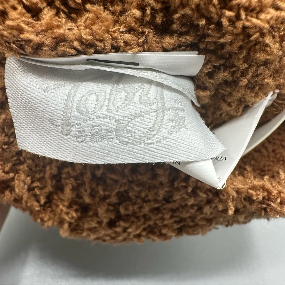 Toby & Me Teddy Bear Winter Beanie Hat Mittens Set Size 6-12 Months Brown